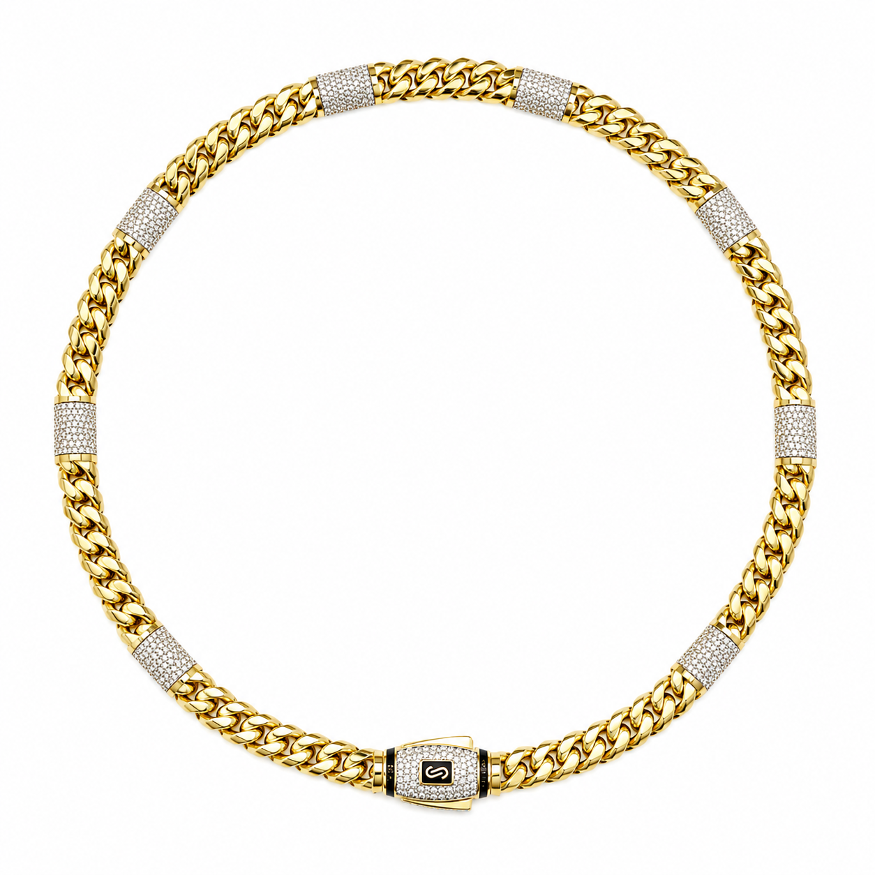 14K Yellow Gold Monaco Rondo Necklace