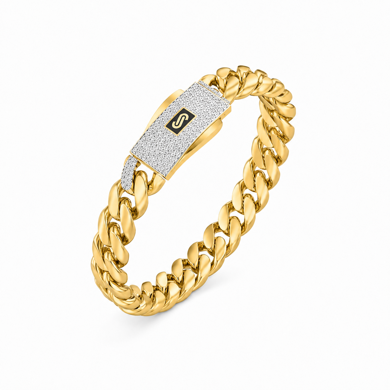 14K Yellow Gold Monaco Cuban-Link Bracelet